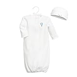 C.R. Gibson Heaven Sent Special Delivery Newborn Gown Gift Set, Fits Sizes 0-3 Months, Blue Balloon