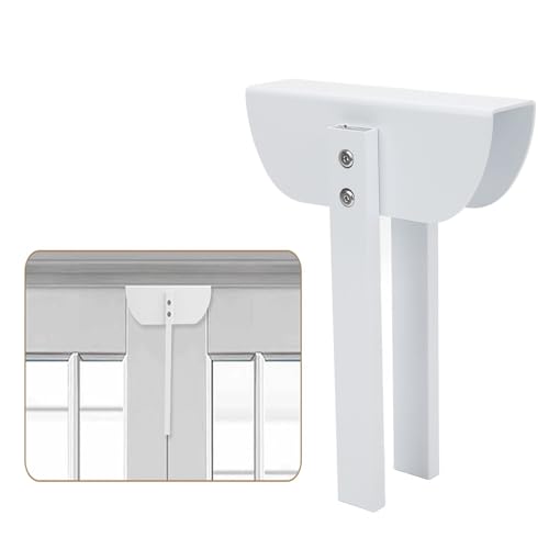 Zerodis Bifold Door Lock seguro para niños y mascotas, cierre para puerta doble de aleación de aluminio con manija doble, para puertas de 1 1/8 a 1 3/8 pulgadas de grosor miniatura 6
