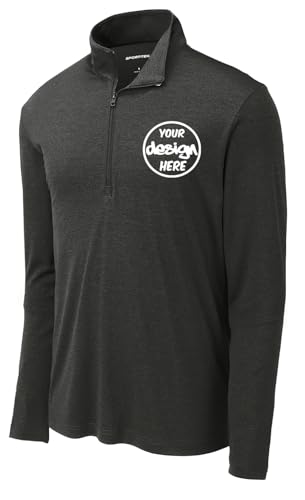 INK STITCH Men St469 Custom printing Front and Back Personalized Endeavor Half Zip Up Pullover3