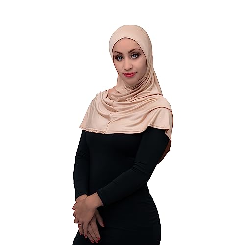 The Hijabstore.com Instant Hijab 1-Piece Pull-On Easy Wear Head Scarf For Women Jersey Cotton Head Wraps For Women Hijabs4
