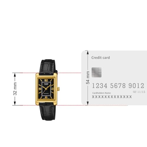 Image of Casio LTP-1234PGL-1AEF Analog Black Watch Women (A2559)