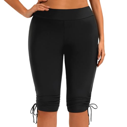 Pantalones de natación altos antirozaduras para playa y deporte