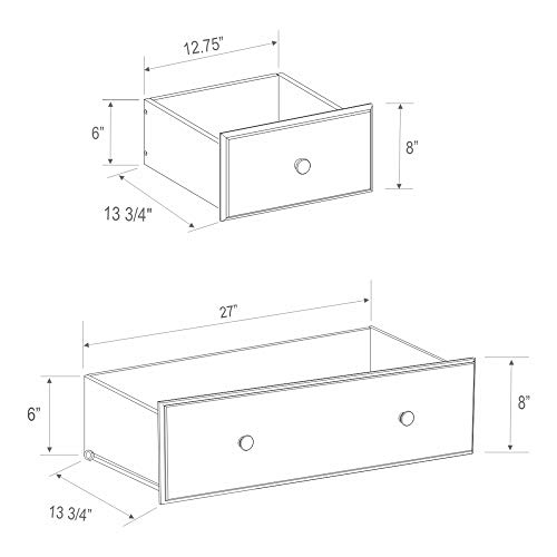 Palace Imports 100% Solid Wood 6-Drawer Or 4+2-Drawer Chest, White. Requires Assembly #TOP2