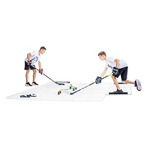 Hockey Revolution My Puzzle Durable Flooring Tiles – Slick Interlocking Training Surface for Stickhandling, Shooting, Passing – Build Your Own Platform (8 Tiles (9.39 sqft)