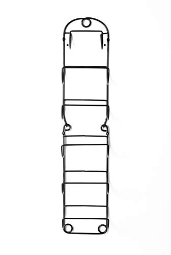 Soduku Towel Rack Wall Mounted Metal Wine Rack Towel Shelf For Bathroom Black #TOP5