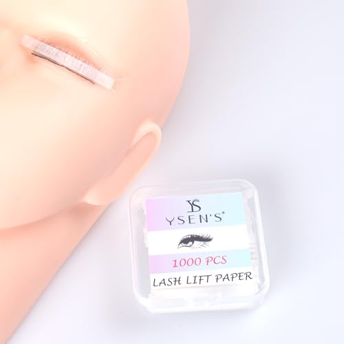 YSEN'S Papel para lifting de pestañas, 1000 unidades de almohadillas desechables, cubiertas profesionales para lifting de pestañas y cejas para salones de belleza