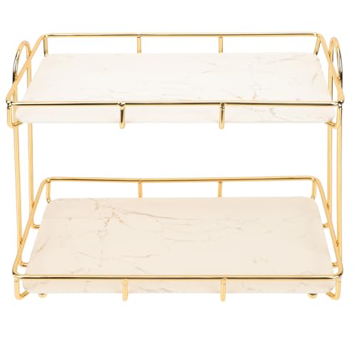 Étagère de salle de bain blanche en acier carbone Uonlytech pour maquillage