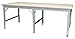 Phillocraft - WS2496L - Adjustable Height Work Table, Laminate, 24 in Depth, 33 3/8 in to 36 3/4 in Height, 96 in Width, 1, 60