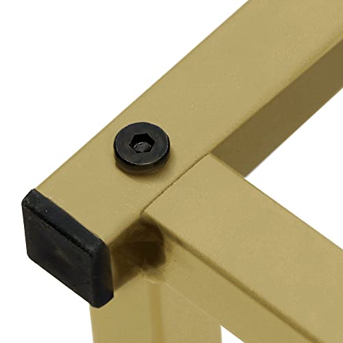 Leejay 30 Inch Green Counter Height Bar Stool With Gold Legs,Upholstered Kitchen Island Stool For Dining Room Living Room,Set Of 2 #TOP7