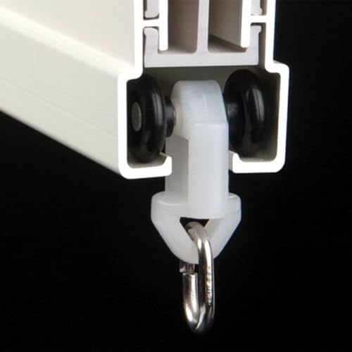 Ceiling Curtain Track Pulley Roller - 100pcs Smooth & Durable Wheels for Straight/Curved Rail Replacement, Wear-Resistant Roller for Easy Gliding on Wall/Ceiling Curtains