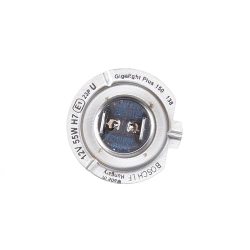 Bosch H7 (477) Plus 150 Gigalight Halogen Headlight Bulbs, 12 V 55 W