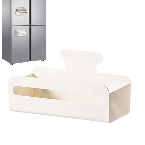 Soporte magnético para toallas de papel - Soporte magnético de pared para rollos de cocina | Caja de almacenamiento para frigorífico, organizador de pared para cocina, frigorífico, baño, garaje