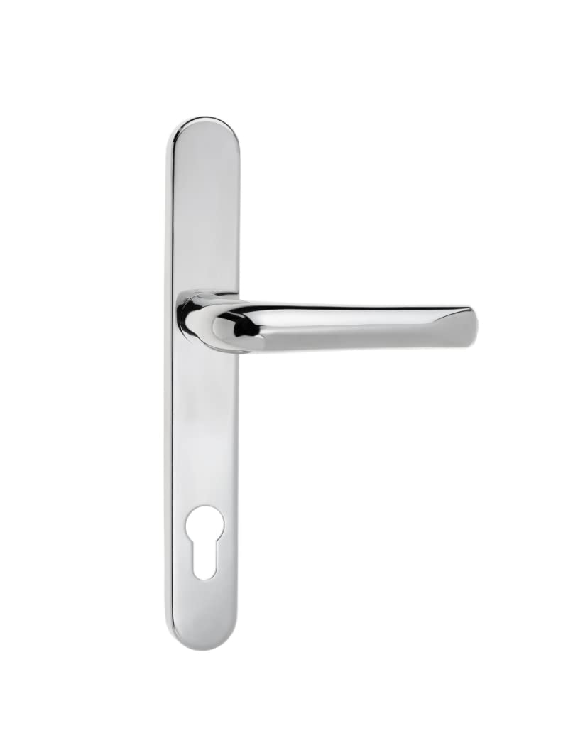 Mila Silver Polished Supa Stainless Steel Door Handle 92Mm Pz 211Mm Screw Silver Polish