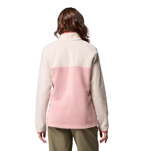 Image of Columbia Womens Benton Springs Half Snap II Pull Over Fleece Jacket, Dark Stone /Canoe /Vintage Blue, 3X