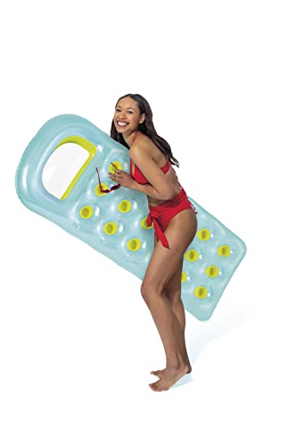Intex 59895EU - Aufblasbare Luftmatratze mit Sichtfenster, 18 Löcher Assortiert, Vinyl, Mehrfarbig, 188x71 cm 4