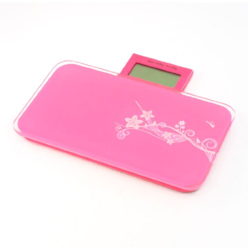 Báscula Digital Plástica Electrónica Rango 150kg Rosa miniatura 1