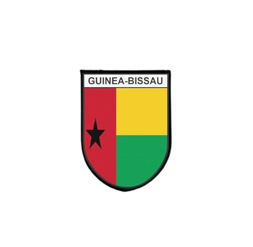 Aufnäher / Aufnäher, Flagge Guinee, Bissau, taktisch, bedruckt, bestickter Rand, selbstklebend