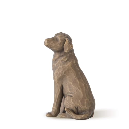 Willow Tree Love My Dog (Dark) Sculpted Hand-Painted Figure