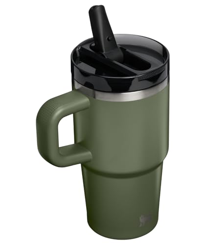 Image of STANLEY Quencher ProTour Flip Straw Tumbler with Leakproof Lid 20 oz | Built-In Straw & Handle | Cupholder Compatible for Travel | Insulated Stainless Steel Cup | BPA-Free | Dried Pine