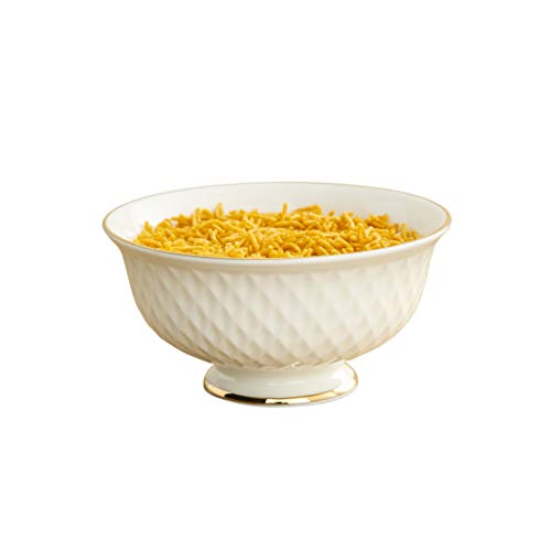 Image of Home Centre Divine Ceramic Cereal Katori - 1 Piece, White, Standard (DIVINE-10)