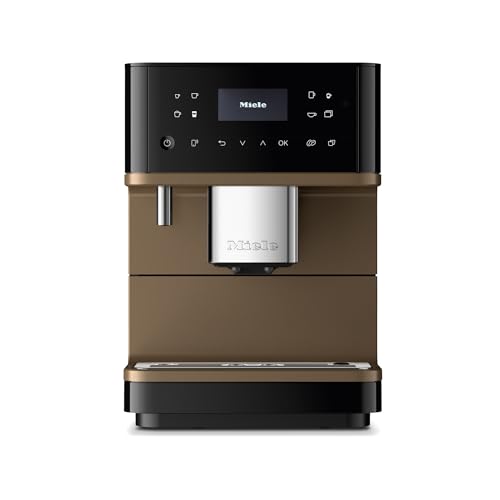 Image of Miele CM 6360 MilkPerfection Automatic Coffee Machine - OneTouch for Two, AromaticSystem, 8 individual profiles, DoubleShot, WiFi-compatible, LED lighting, in Obsidian Black BronzePearl Finish