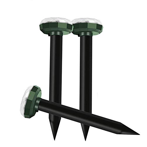 Preisvergleich Produktbild Sumeber Solar Maulwurfabwehr 3 Stück Ultrasonic Maulwurfabwehr, Solar Tiervertreiber Maulwurffalle Hundeschreck, Maulwurfschreck, Maulwurfbekämpfung, Wühlmausschreck,Maulwurf, onic Repeller (RC-515)