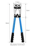 GREENSAPPIRE Battery Cable Crimping Tool 6-50mm²(AWG 8-1/0) Battery Cable Lug Crimping Tools Hand Electrician Pliers for Heavy Duty Wire Lugs Battery Terminal Copper Lugs (Blue) - Image 2