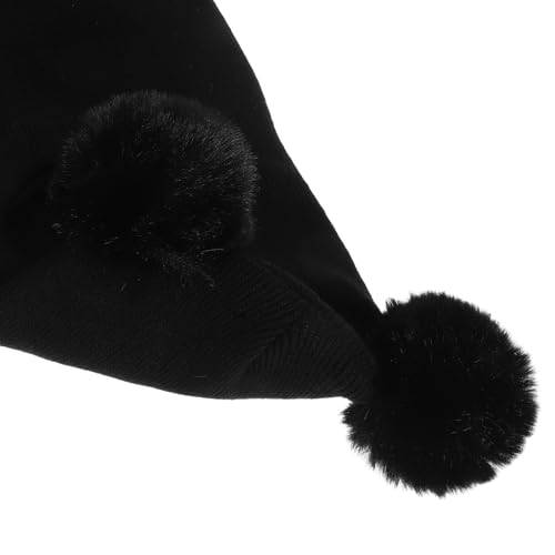 BESPORTBLE Baby Beanie Hat Infant Newborn Toddler Winter Warm Knit Cap for Little Boys Girls Newborn Toddler Knitted Beanie with Pom Poms Black3