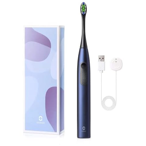 Oclean F1, Sonic Electric Toothbrush, 5 Modes with Whitening, Dupont Brush Head Bristles, 2 Min Timer & 30s Reminder, IPX7 - Midnight Blue Cover