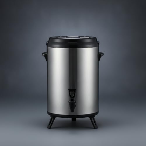 Termo dispensador de bebidas de 10L blanco para servir sin derrames 7