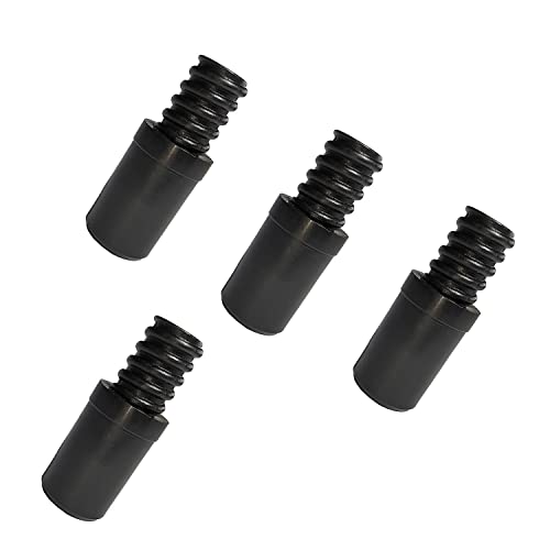 Threaded Tip Replacement,American Italy Replacement Tip for Extension Pole or Telescopic Pole,Threaded End Suitable for 22mm/0.86in 25mm/0.98in Hollow Steel Pipe 4PCS (American Threaded Head 0.98in)