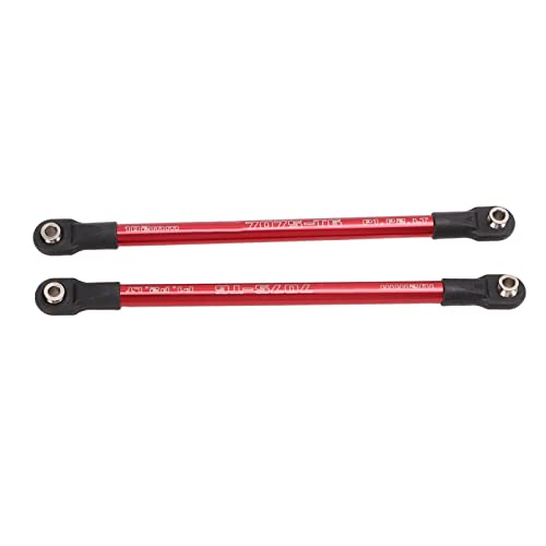 CHICIRIS Pièces RC, Tiges de PousséE en Aluminium pour E Summit, Conception Légère et Robuste, 2 Pièces de Remplacement Haute Performance pour Voitures Télécommandées 1:10