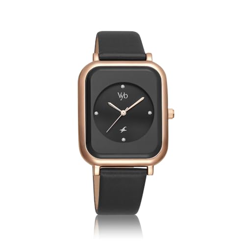 Fastrack Vyb Muse Quartz Analog Black Dial Leather Strap Watch for Girls-FV60022WL01W (B0CT627DVT) Amazon Price History, Amazon Price Tracker