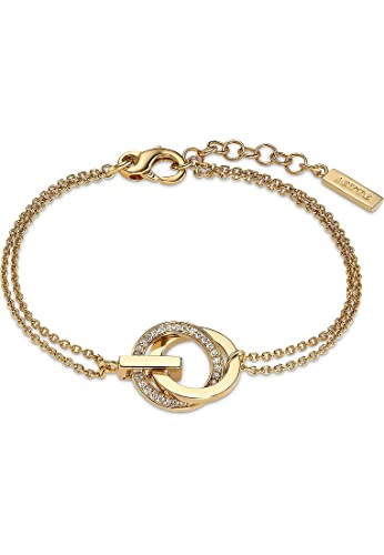 JETTE Damen-Armband 925er Silber 30 Zirkonia One Size Gelbgold 32018222