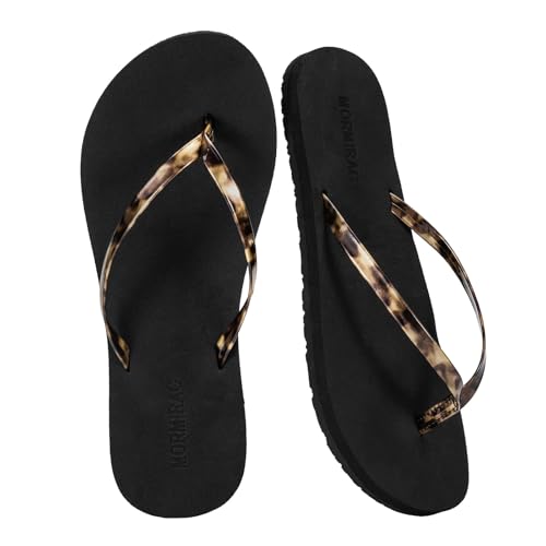 Image of Womens Slim Leather Comfortable Flip Flops Summer Beach Thong Sandals Arch Support Non Slip