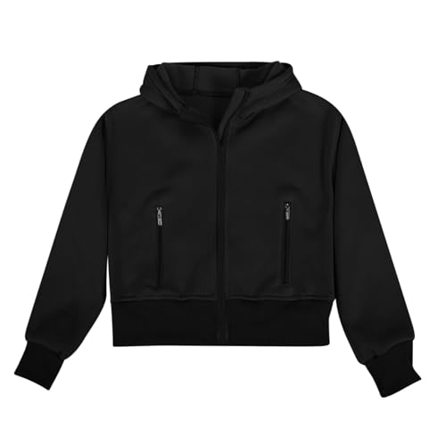 Girls Oversized Full Zip Hoodie - Casual Trendy Hooded Sweatshirts, Long Sleeve Fall Outfits, Teen Clothes 5-14 Years3