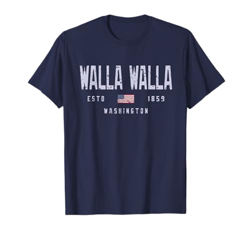 Walla Walla WA/Walla Walla Washington Field Design Maglietta