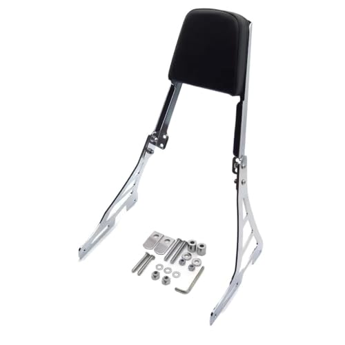 Dossier de moto pour Sportster XL883C XL883R 2004-up avec coussin PU