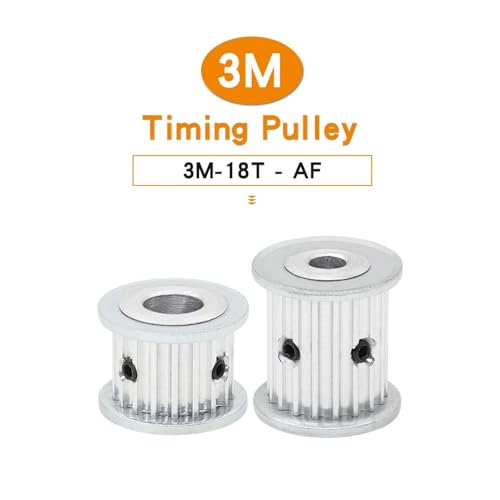 Polea 3M 18T de 6mm para solucionar holguras mecánicas y saltos de dientes en correas 2