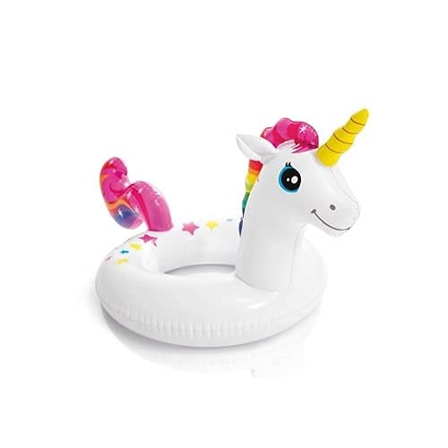 ADJD hoarse Sit Pool Float Inflatable Kiddie Swim Water Ring Tube Boat for Kids Swimming Pool Tube Ring (3-4 Years, 28"X23")