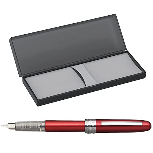 Image of Platinum Fountain Pen, Plaisir Fine Nib, Red (PGB-1000-#70-F)
