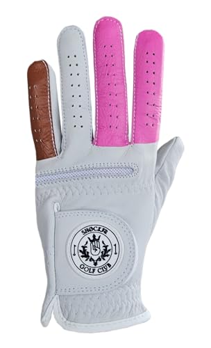 Gant de golf pour homme adulte Shocker en cuir blanc, idéal pour le parcours