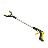 Greifer-Reacher-Werkzeug, Premium-Litter Picker Heavy-Duty-Stick, tragbare Klaue for ältere Menschen Arm Extension Behinderte Hilfsmittel und Ausrüstung, Gelb, 81 cm