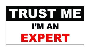 3pcs Trust Me I'm an Expert Funny Hard Hat/Helmet Vinyl Decal Sticker
