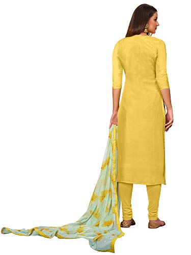 Image of AKHILAM Women's Jacquard Cotton Silk Unstitched Straight Salwar Suit Dress Material (Dresses Parent)