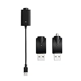 HMLXSH Smart USB Threaded Charging Cable with LED Conversion Indicator Light, 3-Piece Set Smart Overcharge Protection USB Adapter and Wireless Home Soldering Iron Charger (Black)