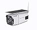 Solar Powered Wireless Security Camera-2.4Ghz WiFi IP Solar CCTV Camera Built in Rechargeable Battery, SD Card Storage, IP67 Waterproof, Remote APP, PIR Sensor,for Outdoor Smart Home Security Camera