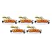 JKAPCYJFHF 5pcs For Car Truck Trailer Pickup 4 LED Side Clearance Marker Yellow Light