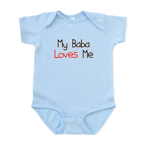 CafePress My Baba Loves Me Infant Bodysuit Cute Infant Bodysuit Baby Romper