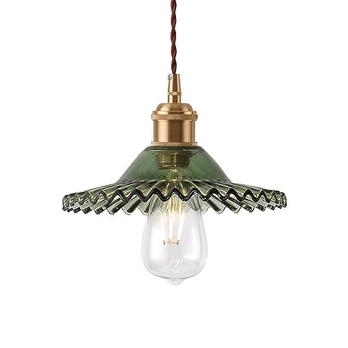 Abat-Jour de Lampe à Suspension en Verre Parapluie MOCHAMIK E27 pour Plafonnier Encastré de Couloir